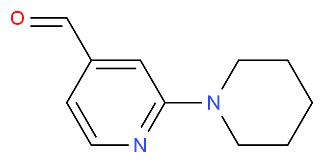 2-(piperidin-1-yl)pyridine-4-carbaldehyde_分子结构_CAS_876316-39-1