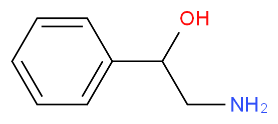 2-amino-1-phenylethan-1-ol_分子结构_CAS_7568-93-6