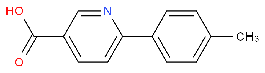 6-(4-METHYLPHENYL)NICOTINIC ACID_分子结构_CAS_521074-77-1)