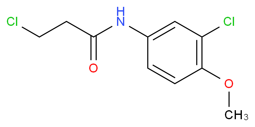 3-chloro-N-(3-chloro-4-methoxyphenyl)propanamide_分子结构_CAS_449170-55-2)