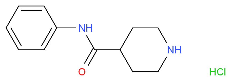 N-phenylpiperidine-4-carboxamide hydrochloride_分子结构_CAS_73415-85-7