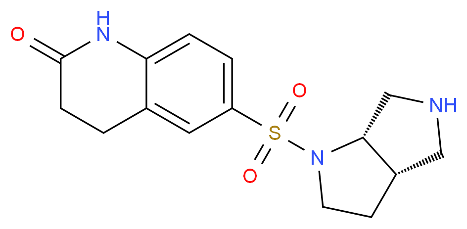 6-[(3aS,6aS)-hexahydropyrrolo[3,4-b]pyrrol-1(2H)-ylsulfonyl]-3,4-dihydroquinolin-2(1H)-one_分子结构_CAS_)