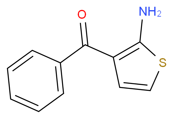 (2-Amino-3-thienyl)(phenyl)methanone_分子结构_CAS_21582-44-5)