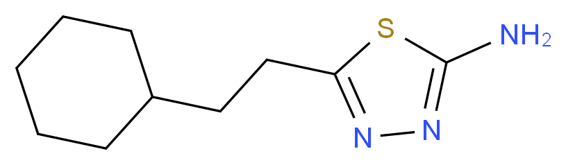 5-(2-Cyclohexylethyl)-1,3,4-thiadiazol-2-amine_分子结构_CAS_)