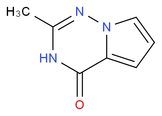 2-methyl-3H,4H-pyrrolo[2,1-f][1,2,4]triazin-4-one_分子结构_CAS_1150617-73-4