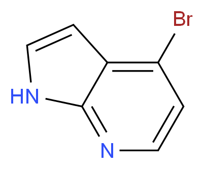 4-Bromo-1H-pyrrolo[2,3-b]pyridine_分子结构_CAS_348640-06-2)