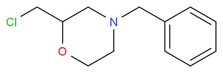 4-Benzyl-2-(chloromethyl)morpholine_分子结构_CAS_40987-25-5)