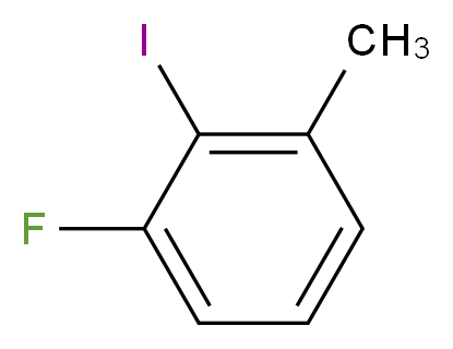 1-fluoro-2-iodo-3-methylbenzene_分子结构_CAS_883502-14-5