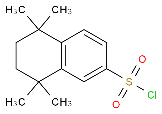 5,5,8,8-tetramethyl-5,6,7,8-tetrahydronaphthalene-2-sulfonyl chloride_分子结构_CAS_132392-26-8