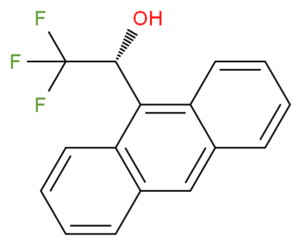 (1R)-1-(anthracen-9-yl)-2,2,2-trifluoroethan-1-ol_分子结构_CAS_53531-34-3