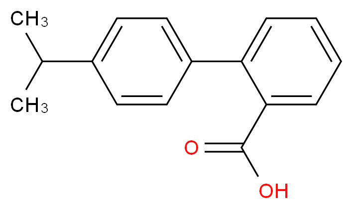 4-Isopropylbiphenyl-2-carboxylic acid_分子结构_CAS_84392-25-6)