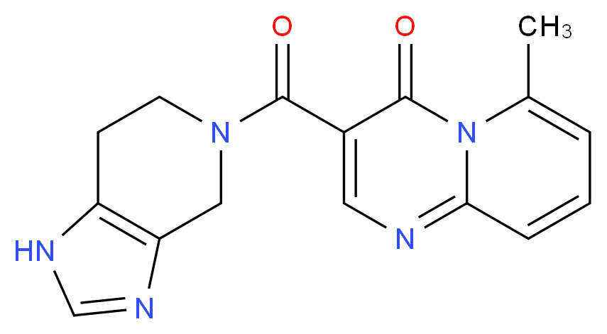 6-methyl-3-(1,4,6,7-tetrahydro-5H-imidazo[4,5-c]pyridin-5-ylcarbonyl)-4H-pyrido[1,2-a]pyrimidin-4-one_分子结构_CAS_)