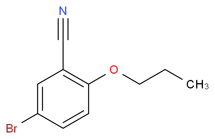 5-bromo-2-propoxybenzonitrile_分子结构_CAS_279262-21-4