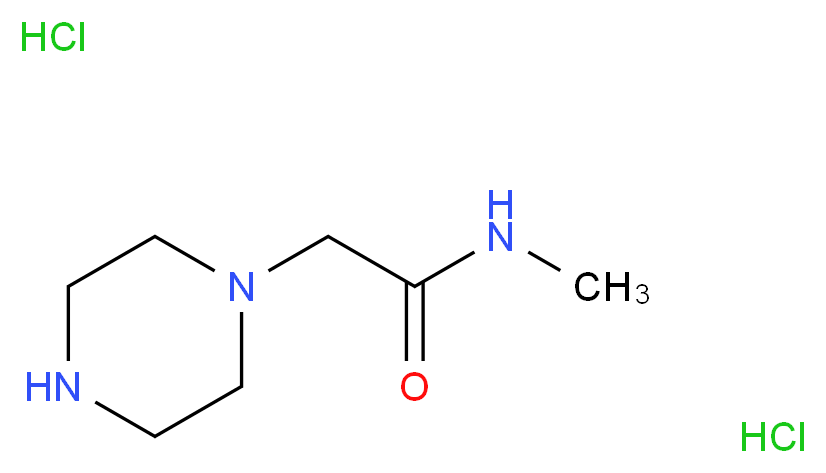 N-Methyl-2-piperazin-1-ylacetamide dihydrochloride_分子结构_CAS_)