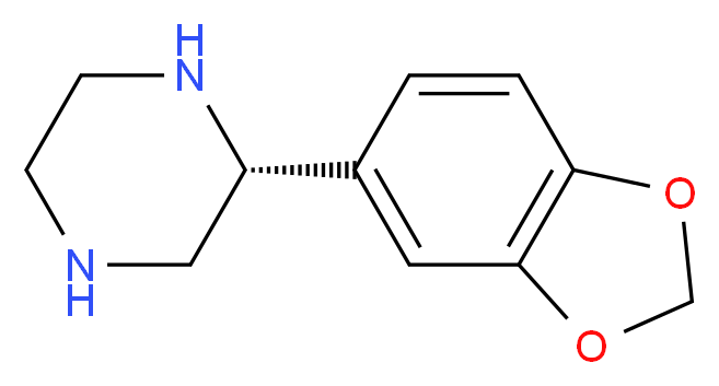 (R)-2-BENZO[1,3]DIOXOL-5-YL-PIPERAZINE_分子结构_CAS_)