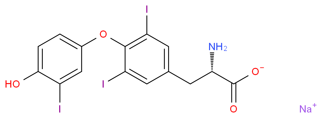 Liothyronine Sodium_分子结构_CAS_55-06-1)