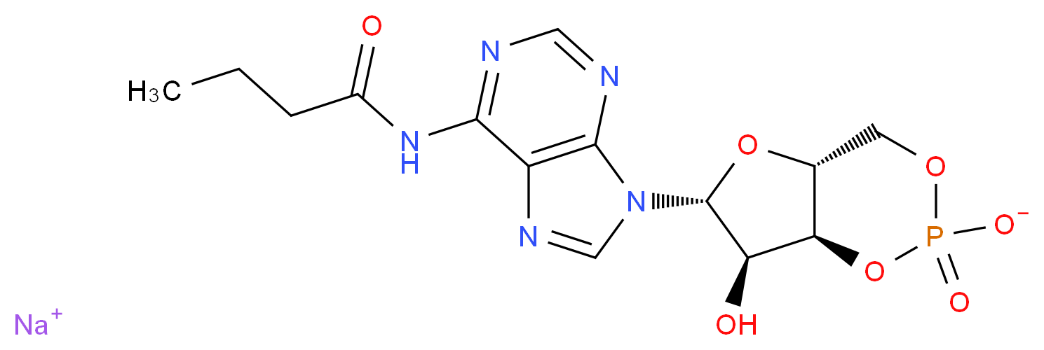 2'-O-MONOBUTYRYLADENOSINE-3',5'-cyclic-MONOPHOSPHATE_分子结构_CAS_70253-67-7)