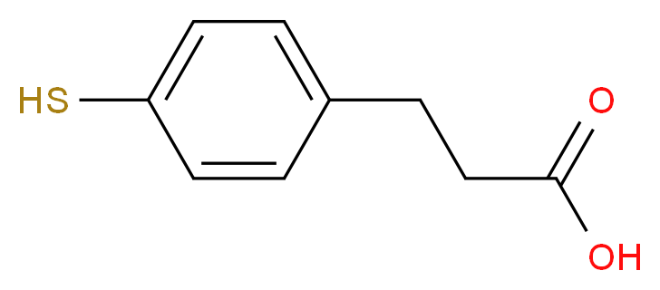 3-(4-sulfanylphenyl)propanoic acid_分子结构_CAS_63545-55-1