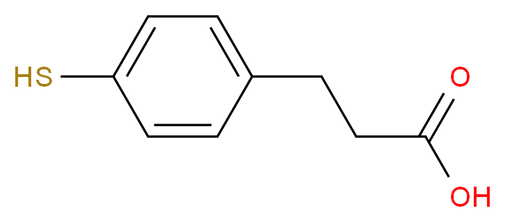 4-Mercaptophenylpropionic Acid_分子结构_CAS_63545-55-1)