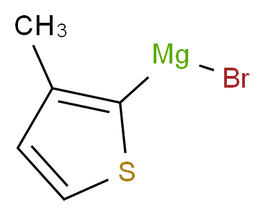 3-甲基-2-噻吩基溴化镁 溶液_分子结构_CAS_95184-07-9)