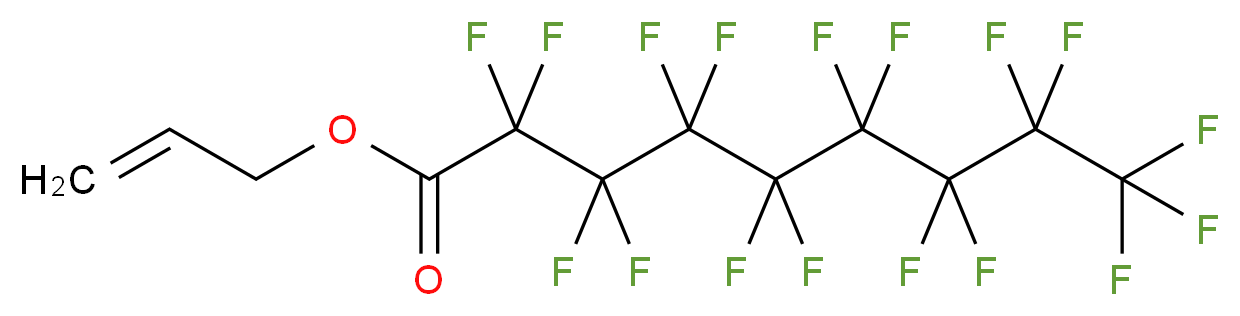 prop-2-en-1-yl 2,2,3,3,4,4,5,5,6,6,7,7,8,8,9,9,9-heptadecafluorononanoate_分子结构_CAS_117374-33-1