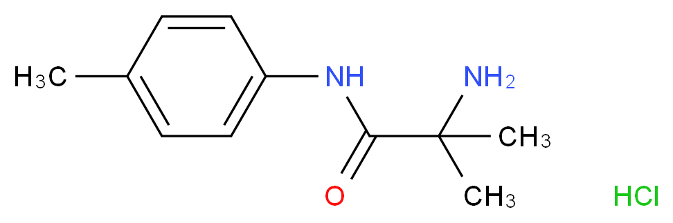 2-Amino-2-methyl-N-(4-methylphenyl)propanamide hydrochloride_分子结构_CAS_)