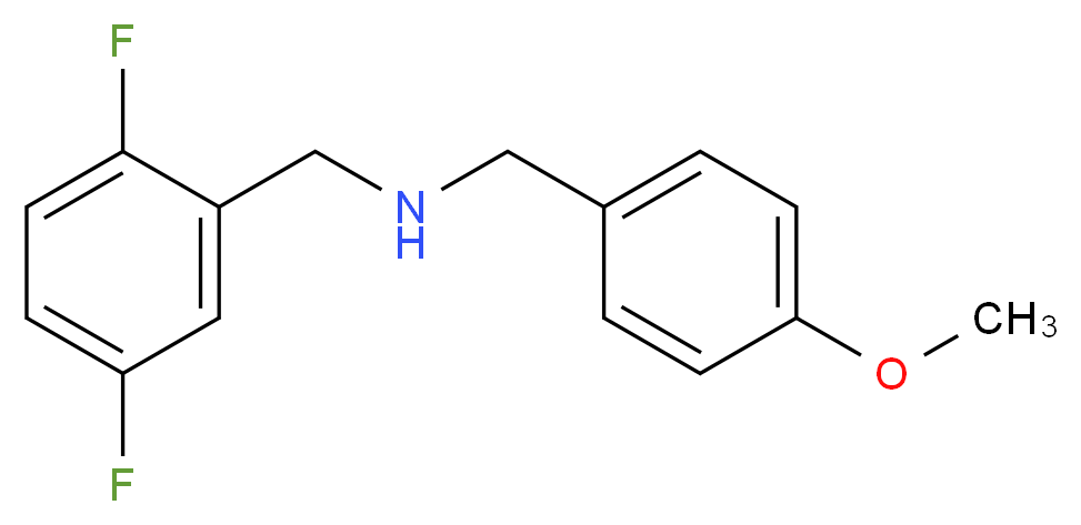 [(2,5-difluorophenyl)methyl][(4-methoxyphenyl)methyl]amine_分子结构_CAS_212393-25-4