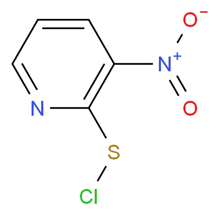2-(chlorosulfanyl)-3-nitropyridine_分子结构_CAS_68206-45-1
