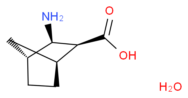 (1S,2S,3R,4R)-3-aminobicyclo[2.2.1]heptane-2-carboxylic acid hydrate_分子结构_CAS_104308-53-4