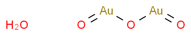 oxo[(oxoaurio)oxy]gold hydrate_分子结构_CAS_1303-58-8