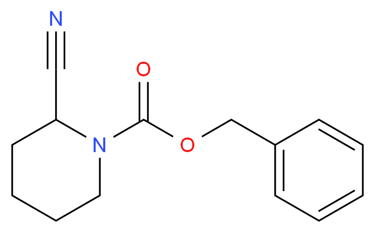 benzyl 2-cyanopiperidine-1-carboxylate_分子结构_CAS_1017788-63-4