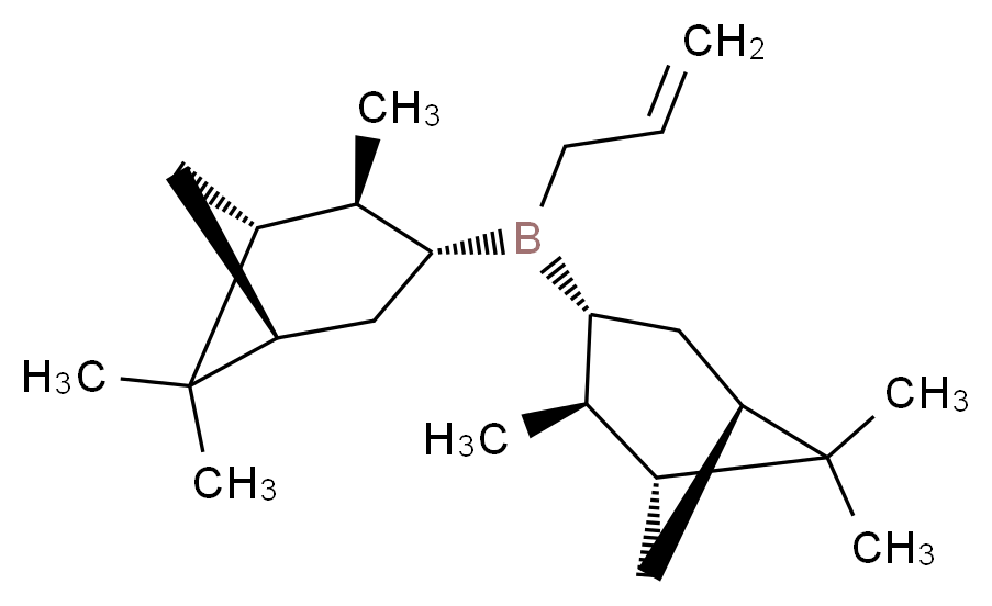 prop-2-en-1-ylbis[(1R,2S,3R,5R)-2,6,6-trimethylbicyclo[3.1.1]heptan-3-yl]borane_分子结构_CAS_85116-38-7