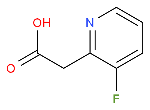 2-(3-fluoropyridin-2-yl)acetic acid_分子结构_CAS_1000524-32-2