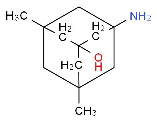 3-Amino-5,7-dimethyl-adamantan-1-ol_分子结构_CAS_63971-25-5)