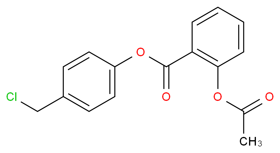 4-(chloromethyl)phenyl 2-(acetyloxy)benzoate_分子结构_CAS_410071-22-6