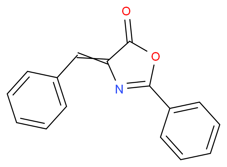 4-BENZAL-2-PHENYL-5-OXAZOLONE_分子结构_CAS_17606-70-1)