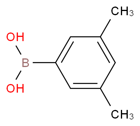 3,5-Dimethylbenzeneboronic acid_分子结构_CAS_172975-69-8)