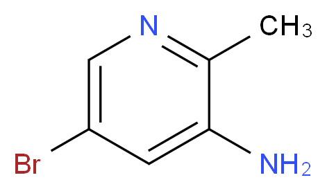 3-氨基-5-溴-2-甲基吡啶_分子结构_CAS_914358-73-9)