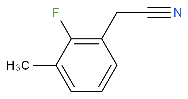 2-Fluoro-3-methylphenylacetonitrile_分子结构_CAS_)