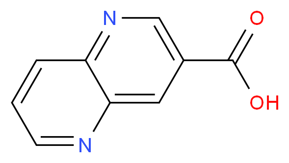 1,5-naphthyridine-3-carboxylic acid_分子结构_CAS_90418-64-7