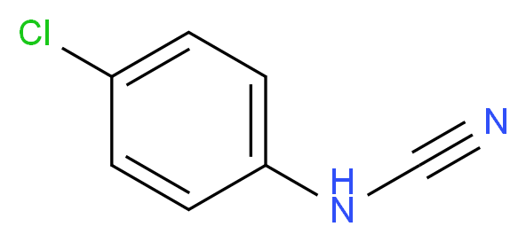 4-Chlorophenylcyanamide_分子结构_CAS_13463-94-0)