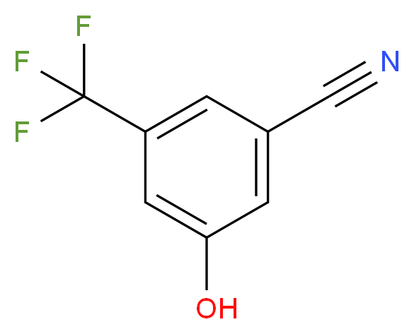 3-Hydroxy-5-(trifluoromethyl)benzonitrile_分子结构_CAS_1243459-56-4)