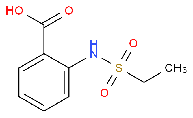 2-(Ethanesulphonylamino)benzoic acid_分子结构_CAS_923248-03-7)