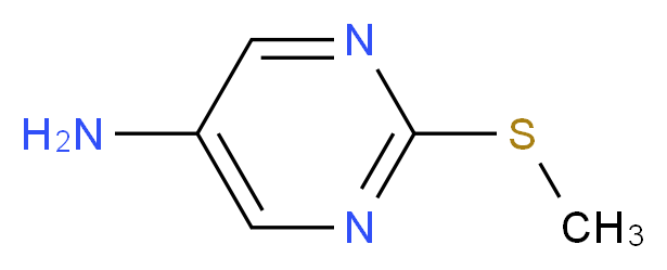 2-(METHYLTHIO)-5-PYRIMIDINAMINE_分子结构_CAS_42382-46-7)