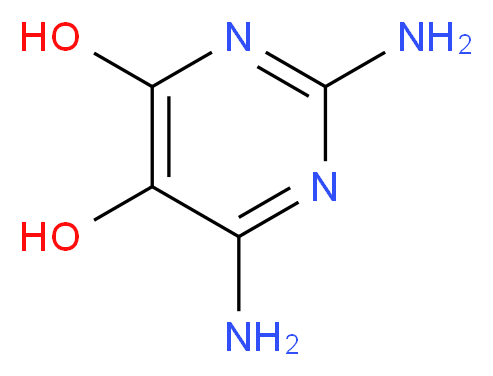 diaminopyrimidine-4,5-diol_分子结构_CAS_32267-39-3