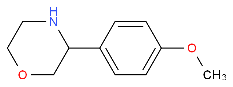 1-METHOXY-4-MORPHOLIN-3-YLBENZENE_分子结构_CAS_1017481-31-0)