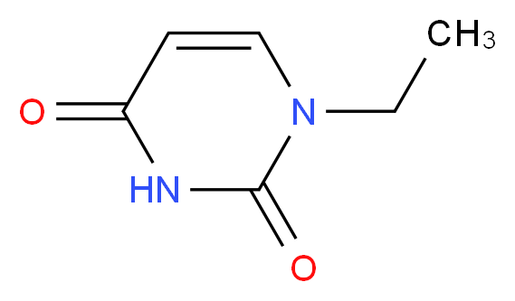 1-Ethyluracil_分子结构_CAS_6490-42-2)