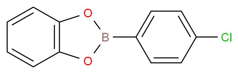 4-Chlorobenzeneboronic acid, catechol cyclic ester_分子结构_CAS_6113-62-8)