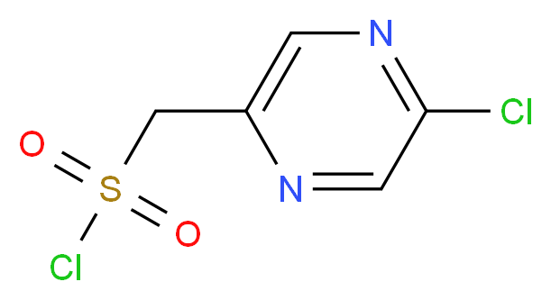 (5-chloropyrazin-2-yl)methanesulfonyl chloride_分子结构_CAS_1196145-84-2