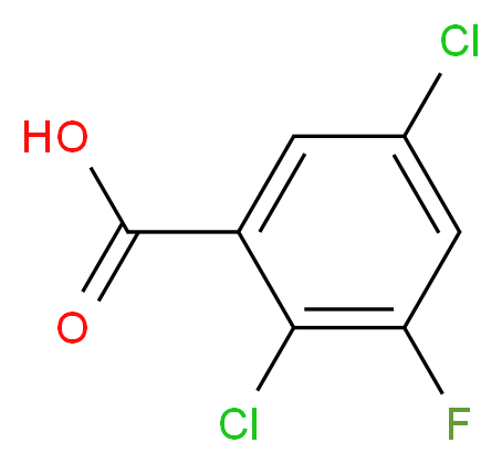 2,5-dichloro-3-fluorobenzoic acid_分子结构_CAS_501008-42-0)